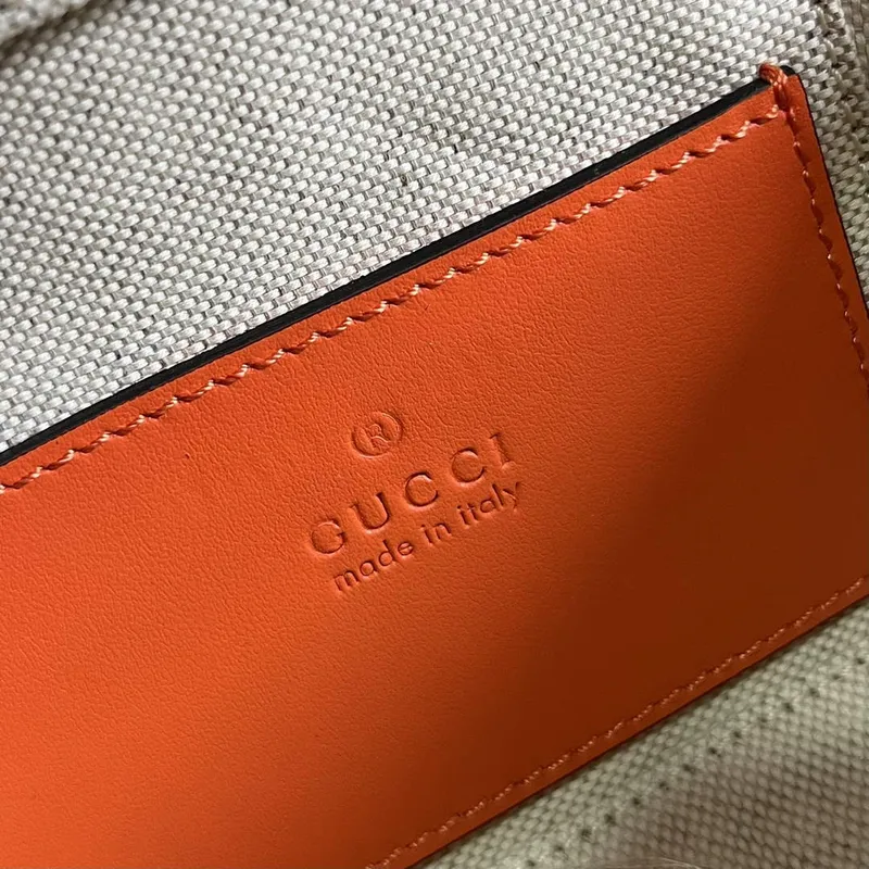 Gucci 723770 GG Matelasse Mini Taška s Uchem Oranžová