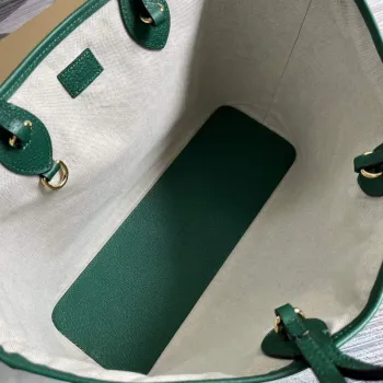 Gucci 739730 Ophidia Střední Tote Taška Zelená kůže