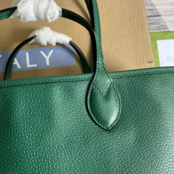 Gucci 739730 Ophidia Střední Tote Taška Zelená kůže