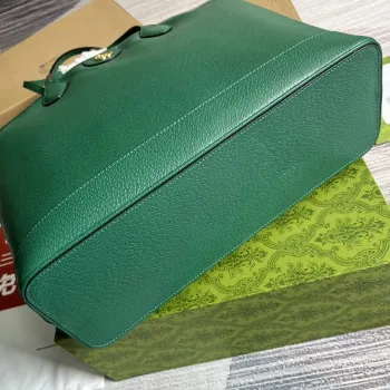 Gucci 739730 Ophidia Střední Tote Taška Zelená kůže