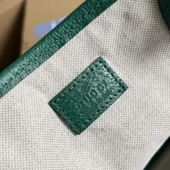 Gucci 739730 Ophidia Střední Tote Taška Zelená kůže