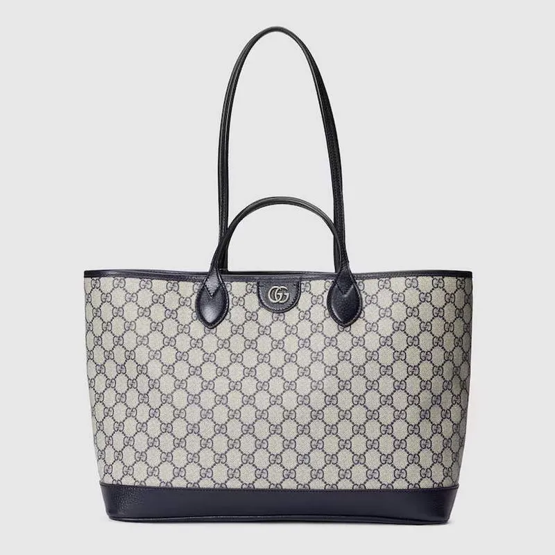 Gucci 739730 Ophidia Střední Taška Bežová a Modrá