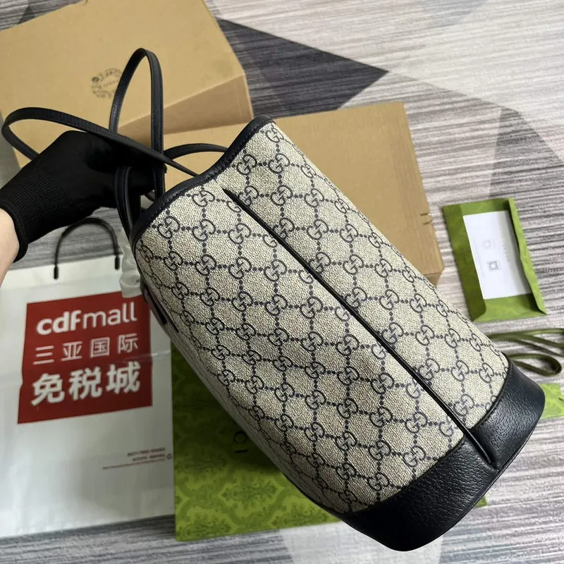 Gucci 739730 Ophidia Střední Taška Bežová a Modrá