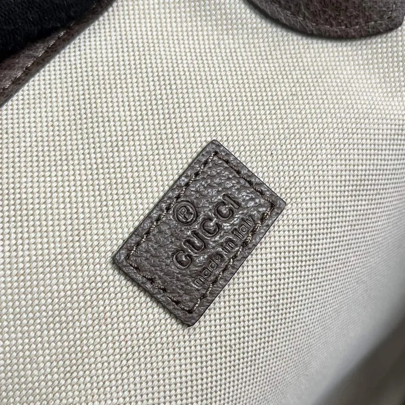 Gucci 739730 Ophidia Střední Taška Bežová a Hnědá