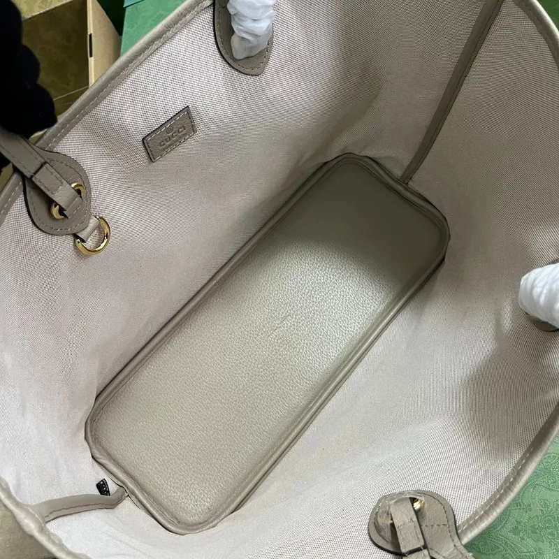 Gucci 739730 Ophidia Střední Taška Bežová a Ovesná