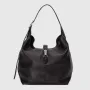 Gucci 763103 Gucci Jackie 1961 Malá ramenní taška Černá kůže