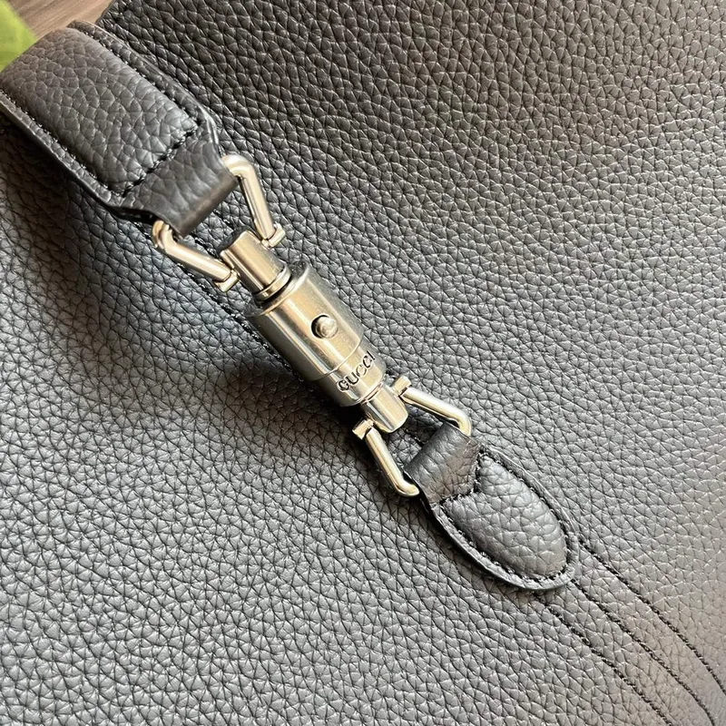 Gucci 763103 Gucci Jackie 1961 Malá ramenní taška Černá kůže