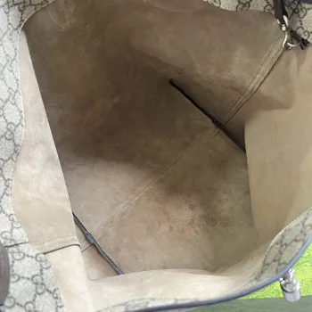 Gucci 763103 Gucci Jackie 1961 Malá ramenní taška Béžová a ebenová GG Supreme