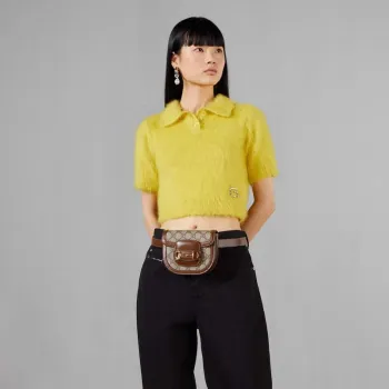 Gucci 760198 Gucci Horsebit 1955 Kulatý páskový batoh Béžový a hnědý