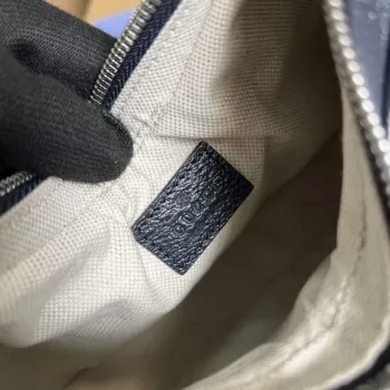 Gucci 699409 Gucci Attache Malá Kabelka přes Rameno Béžová a Modrá