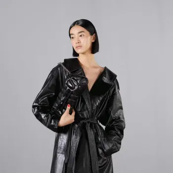 Gucci 764255 Gucci Horsebit Chain Ramenní Taška Černá Kůže