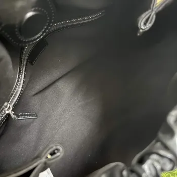 Gucci 746210 Gucci Deco Střední Tote Taška Černá Prošívaná Kůže