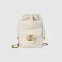 Gucci 746433 GG Marmont Mini Bucket Bag Bílá