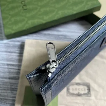 Gucci 674078 Ophidia Portfolio Case Modrá a černá