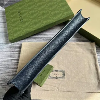 Gucci 674078 Ophidia Portfolio Case Modrá a černá