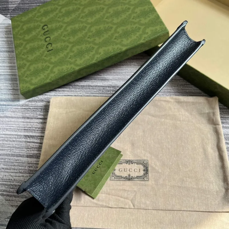 Gucci 674078 Ophidia Portfolio Case Modrá a černá