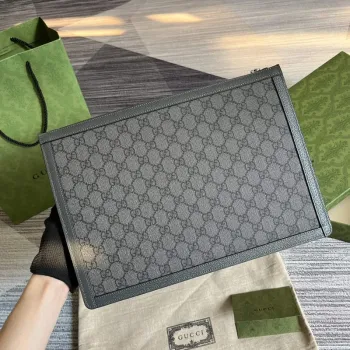 Gucci 674078 Ophidia Portfolio Case Šedá