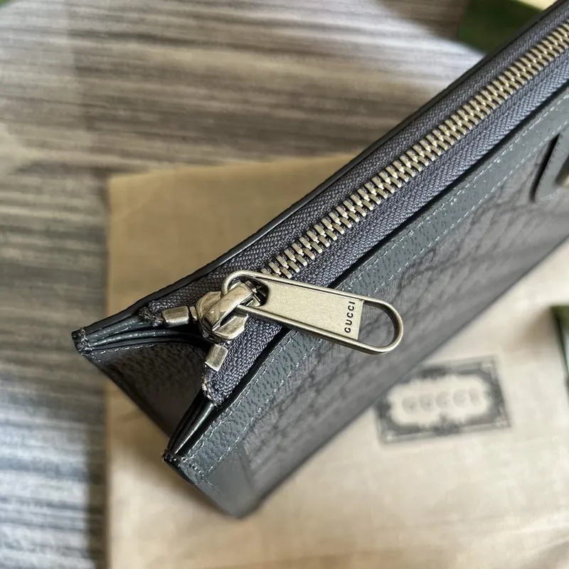 Gucci 674078 Ophidia Portfolio Case Šedá