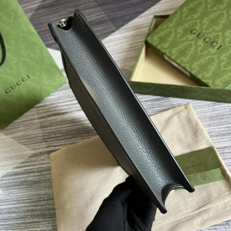 Gucci 674078 Ophidia Portfolio Case Šedá