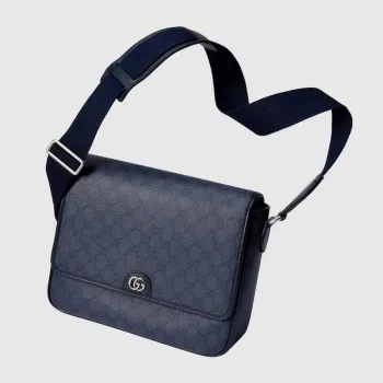 Gucci 761741 Ophidia Střední Messenger Taška Modrá
