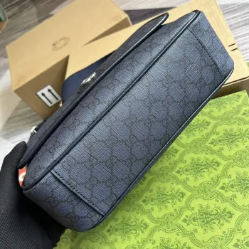 Gucci 761741 Ophidia Střední Messenger Taška Modrá