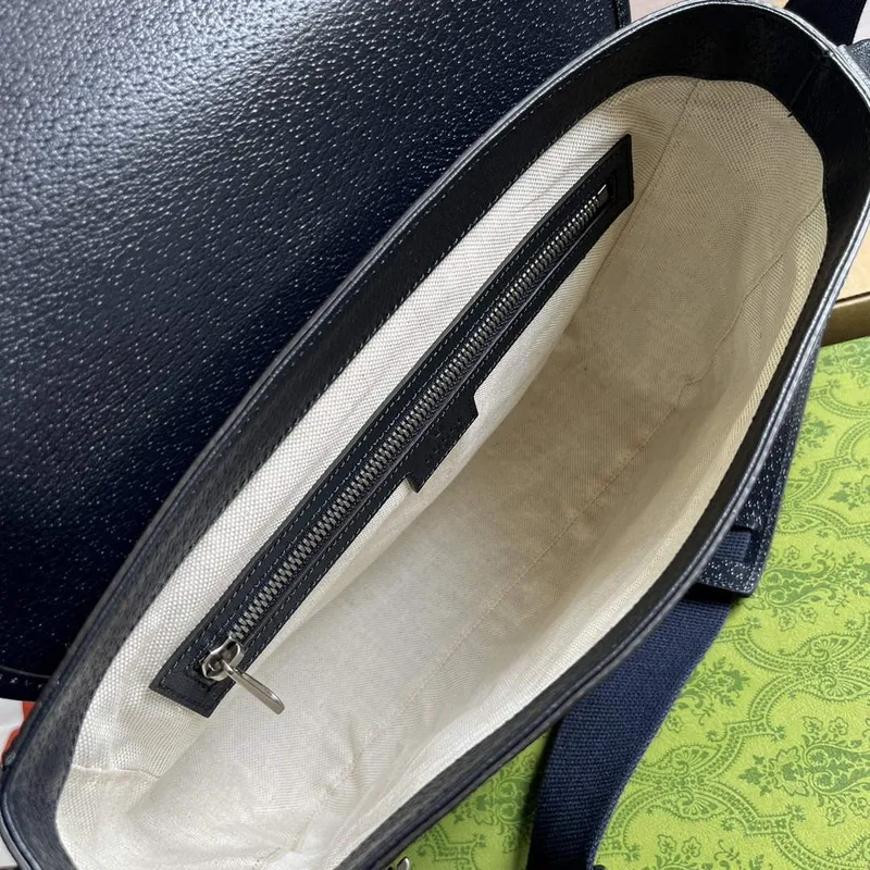 Gucci 761741 Ophidia Střední Messenger Taška Modrá