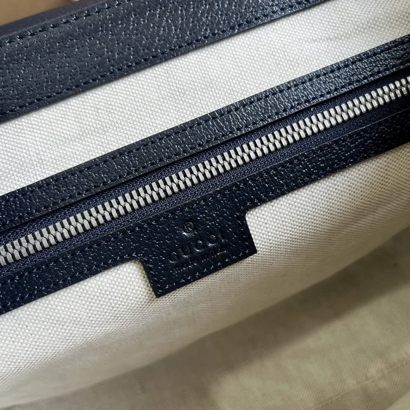 Gucci 761741 Ophidia Střední Messenger Taška Modrá