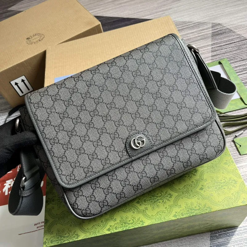 Gucci 761741 Ophidia Messenger Taška Šedá