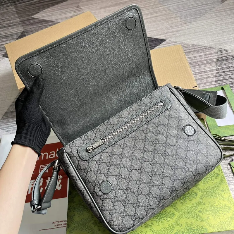 Gucci 761741 Ophidia Messenger Taška Šedá