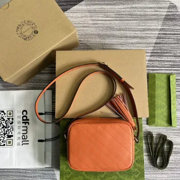 Gucci 742360 Gucci Blondie malá kabelka přes rameno oranžová kůže