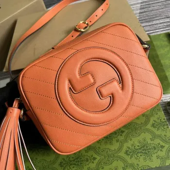 Gucci 742360 Gucci Blondie malá kabelka přes rameno oranžová kůže
