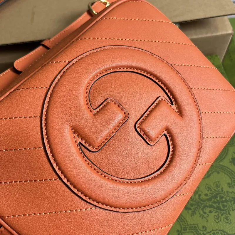 Gucci 742360 Gucci Blondie malá kabelka přes rameno oranžová kůže