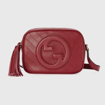 Gucci 742360 Gucci Blondie malá kabelka přes rameno červená kůže