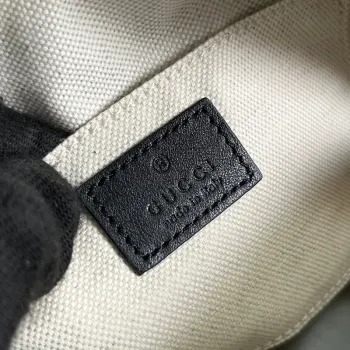 Gucci 742360 Gucci Blondie malá kabelka přes rameno černá kůže