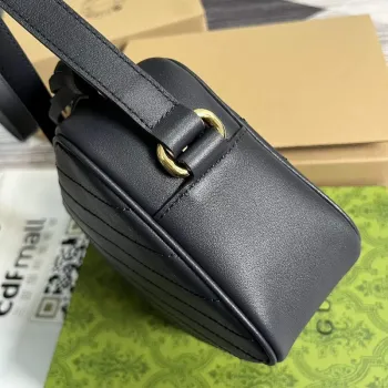 Gucci 742360 Gucci Blondie malá kabelka přes rameno námořnická modrá kůže