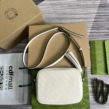 Gucci 742360 Gucci Blondie malá kabelka přes rameno Bílá kůže