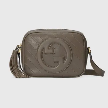 Gucci 742360 Gucci Blondie malá kabelka přes rameno Hnědá kůže