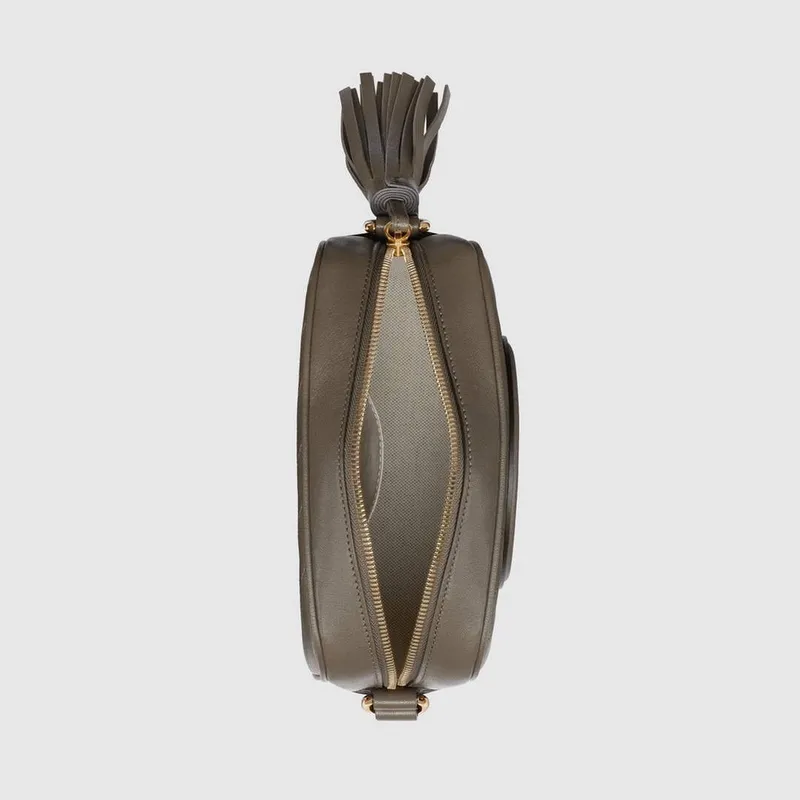 Gucci 742360 Gucci Blondie malá kabelka přes rameno Hnědá kůže