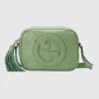 Gucci 742360 Gucci Blondie malá kabelka přes rameno Zelená kůže