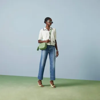 Gucci 742360 Gucci Blondie malá kabelka přes rameno Zelená kůže