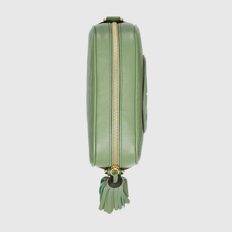 Gucci 742360 Gucci Blondie malá kabelka přes rameno Zelená kůže