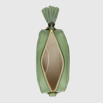 Gucci 742360 Gucci Blondie malá kabelka přes rameno Zelená kůže