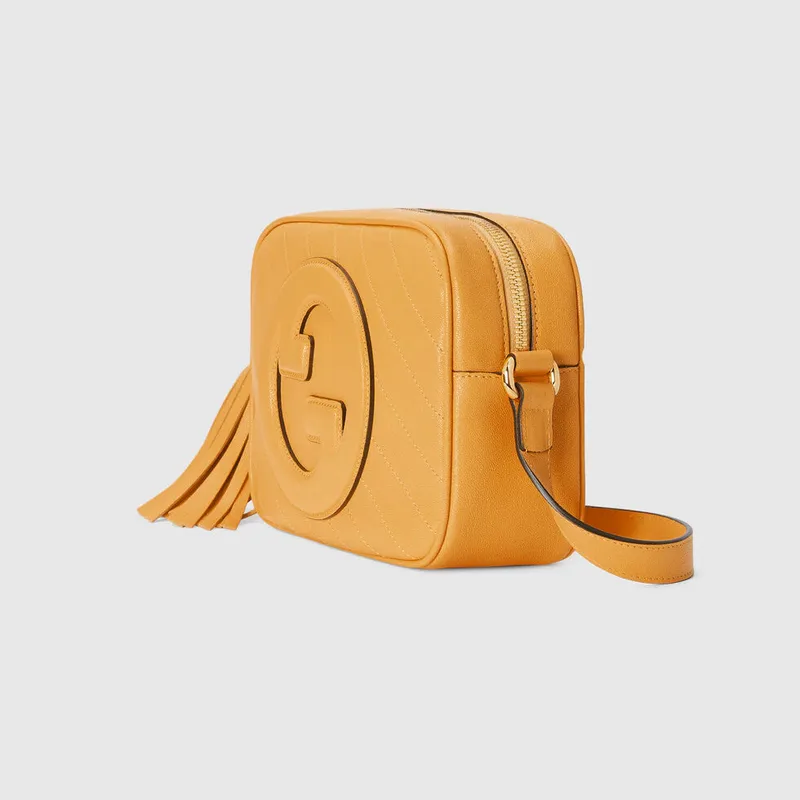 Gucci 742360 Gucci Blondie malá kabelka přes rameno Žlutá kůže
