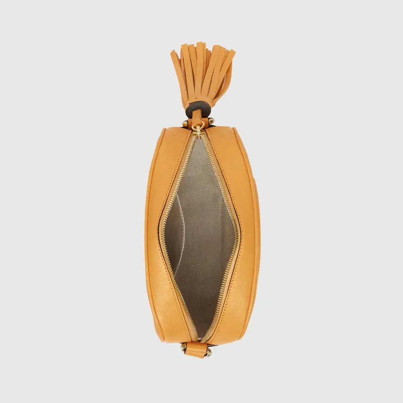 Gucci 742360 Gucci Blondie malá kabelka přes rameno Žlutá kůže