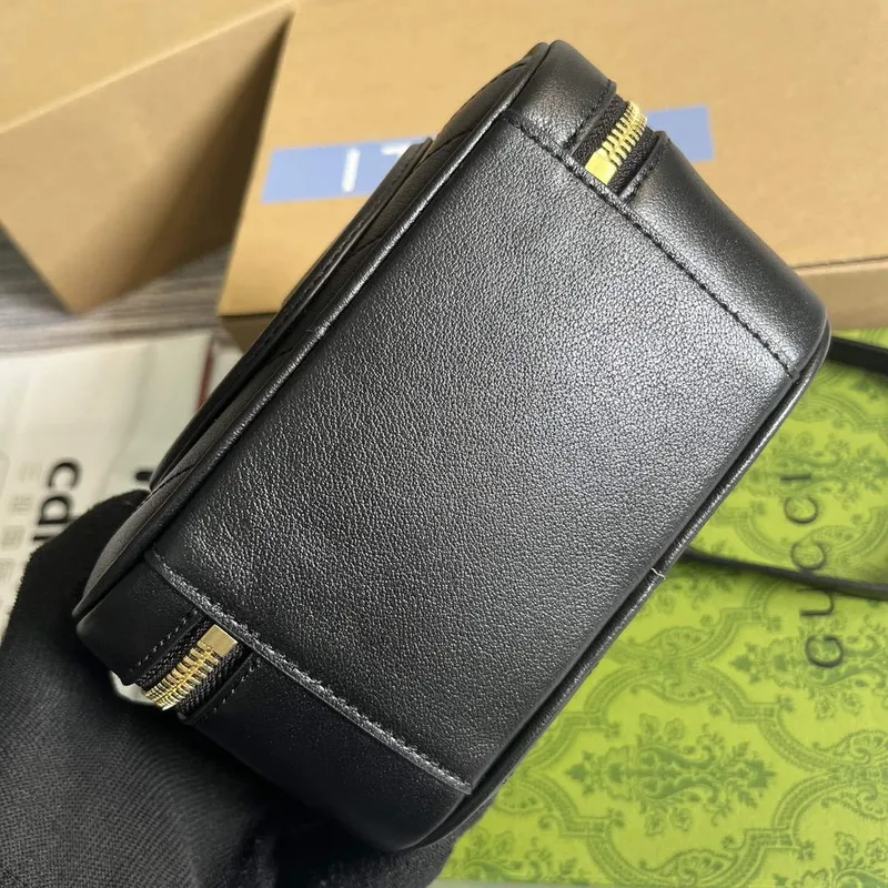 Gucci 744434 Gucci Blondie taška s horním uchopem Černá kůže