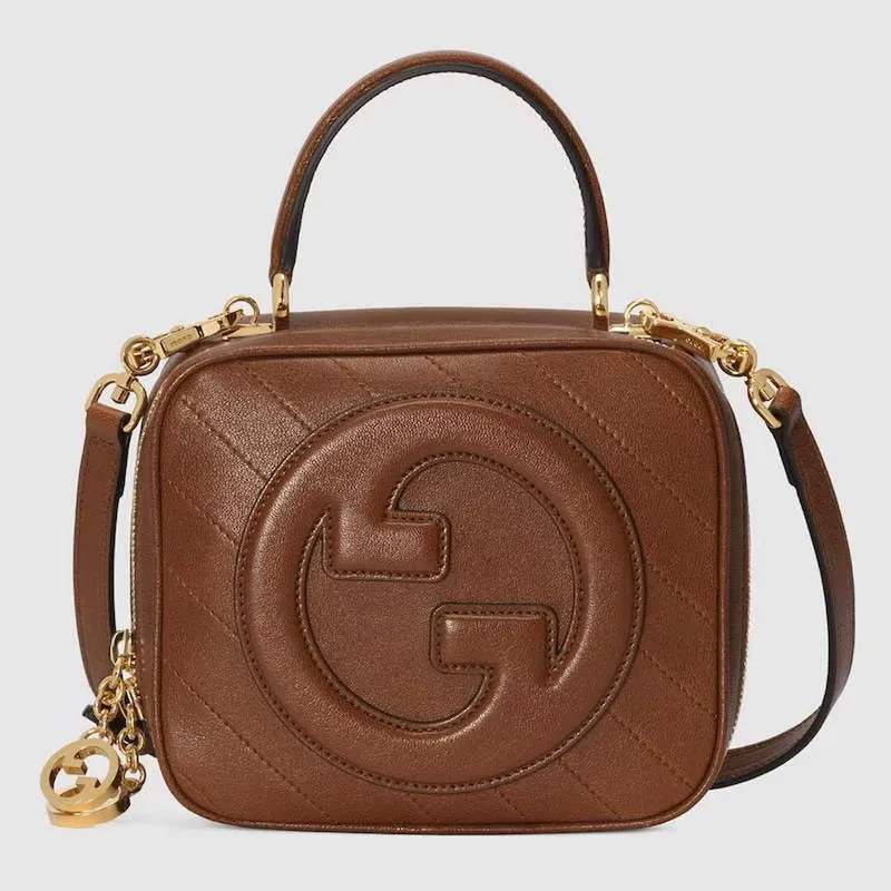 Gucci 744434 Gucci Blondie taška s horním držadlem Cuir kůže