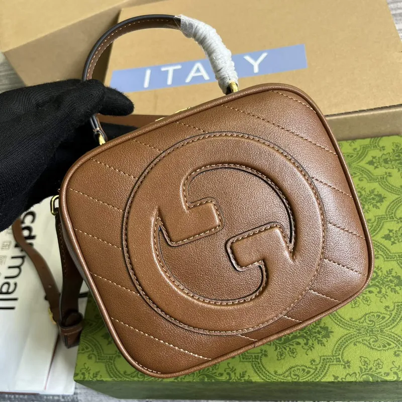 Gucci 744434 Gucci Blondie taška s horním držadlem Cuir kůže