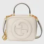 Gucci 744434 Gucci Blondie taška s horní rukojetí Bílá kůže
