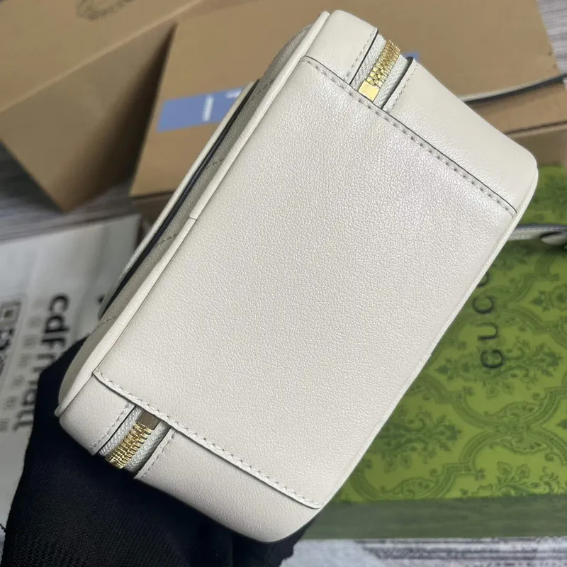 Gucci 744434 Gucci Blondie taška s horní rukojetí Bílá kůže