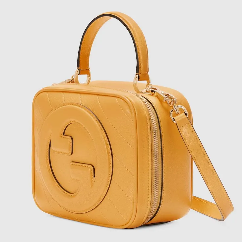 Gucci 744434 Gucci Blondie taška s horním uchem Žlutá kůže